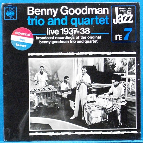 Benny Goodman Trio &amp; Quartet (live 1937-38)  네덜란드 CBS 미개봉