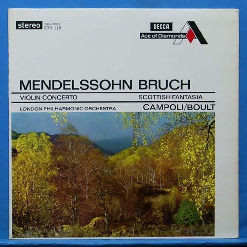 Campoli, Mendelssohn/Bruch violin concertos