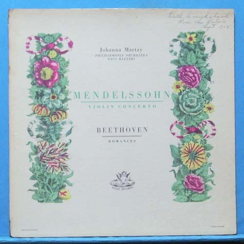 Martzy, Mendelssohn violin concerto