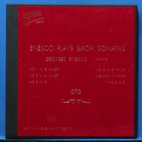 Enesco, Bach 무반주 바이올린 3LP&#039;s