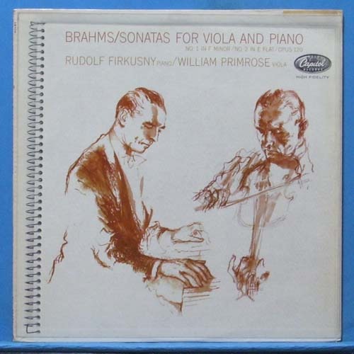 Primrose, Brahms viola sonatas 초반