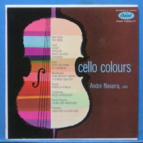 Andre Navarra, cello colours
