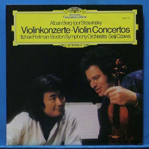 Perlman, Berg/Stravinsky violin concertos