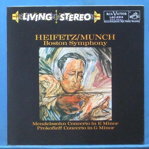Heifetz, Mendelssohn/Prokofiev violin concertos
