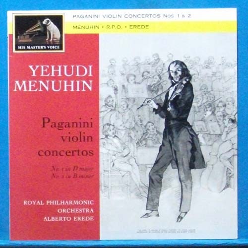 Menuhin, Paganini violin concertos
