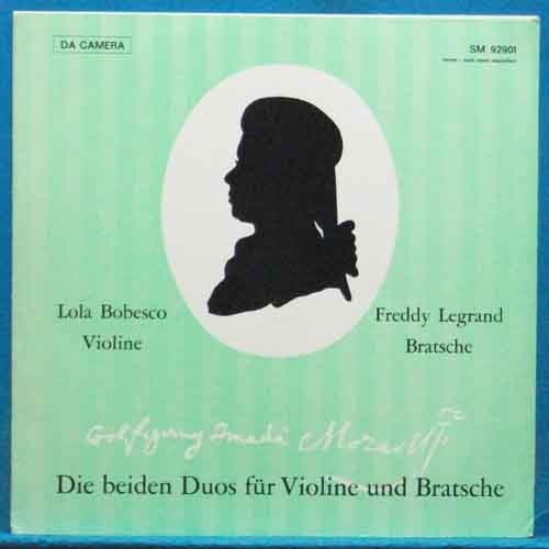 Bobesco/Legrand, Mozart duos for violin and viola