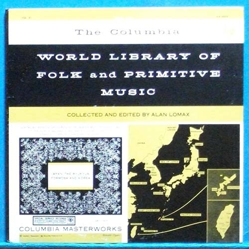 World library of folk and primitive music(한국,일본...) 미국 제작반