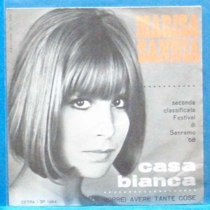 Marisa Sannia (casa bianca) Sanremo &#039;68 이태리 7인치 싱글