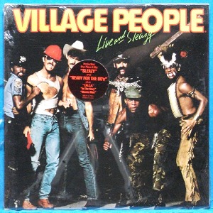 Village People live and Sleazy 2LP&#039;s(Y.M.C.A/In the navy) 미국 초반 미개봉
