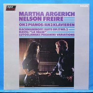 Martha Argerich/Nelson Freire on 2 pianos