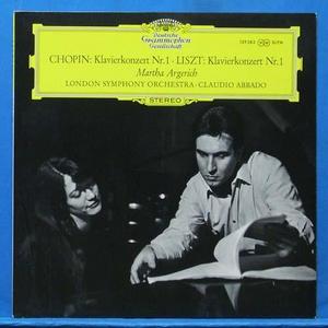 Argerich, Chopin/Liszt piano concertos
