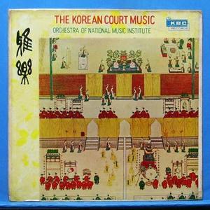 the Korean court music (아악)