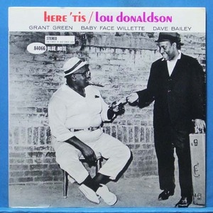 Lou Donaldson (Here &#039;tis) 미국 Blue Note/Liberty