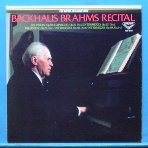 Backhaus, Brahms recital