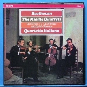 Quartetto Italiano, Beethoven the middle quartets 3LP&#039;s