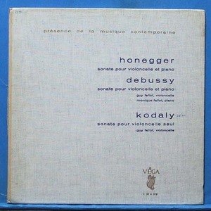Guy Fallot, Honegger/Debussy/Kodaly cello