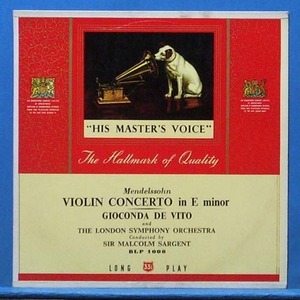 De Vito, Mendelssohn violin concerto