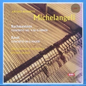 Michelangeli, Rachmaninov/Ravel piano concertos