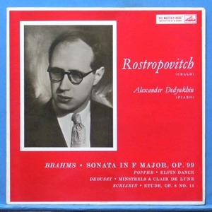 Rostropovich, Brahms/Popper/Debussy/Scriabin cello