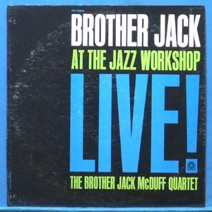 Brother Jack McDuff Quartet at the Jazz Workshop (미국 Prestige 모노 재반)