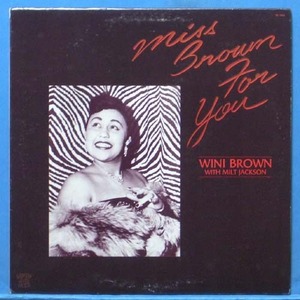 Wini Brown with Milt Jackson (미국 Savoy 초반)