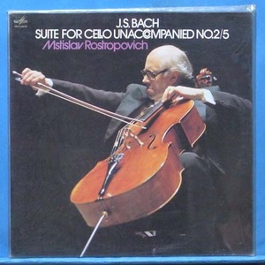 Rostropovich, Bach solo cello 2 &amp; 5번 (미개봉)