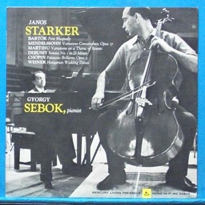 Starker, Mendelssohn/Debussy/Martinu/Bartok cello pieces