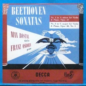 Max Rostal, Beethoven violin sonata No.4 &amp; 8