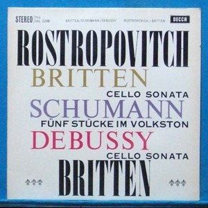 Rostropovich, Britten/Schumann/Debussy cello sonatas 초반