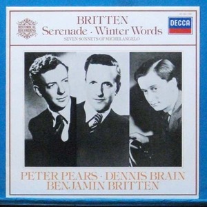 Pears/Brain/Britten, Britten serenade/winter words