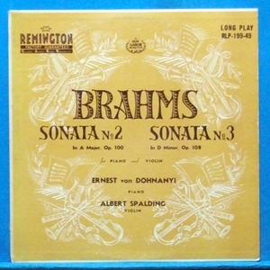 Spalding, Brahms violin sonatas No.2 &amp; 3