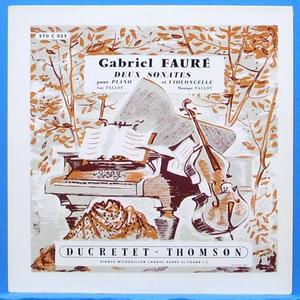 Guy Fallot, Faure cello sonates (프랑스 초반)