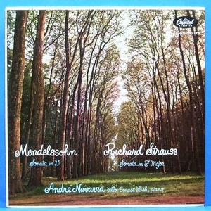 Navarra, Mendelssohn/Strauss cello sonatas