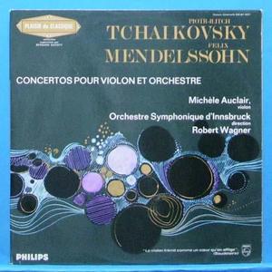 Auclair, Mendelssohn/Tchaikovsky violin concertos