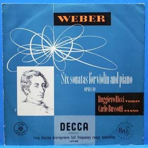 Ricci, Weber violin sonatas