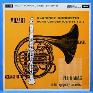 Mozart  clarinet/horn concertos