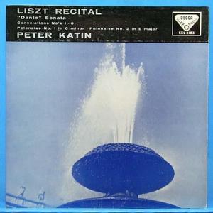 Peter Katin, Liszt recital