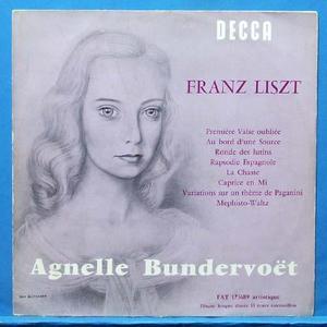 Agnelle Bundervoet, Liszt piano pieces