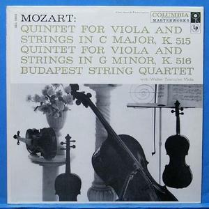 Budapest String Quartet, Mozart quintets (미국 모노 초반)