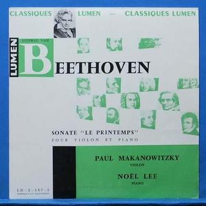Paul Makanowitzky, Beethoven violin sonata