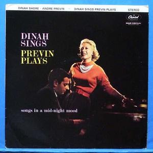 Dinah Shore sings, Andre Previn plays
