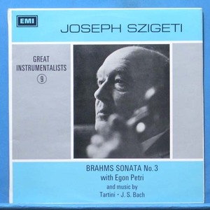Szigeti, Tartini/Bach/Brahms violin