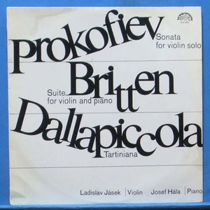 Jasek, Prokofiev/Britten/Dallapiccola violin works