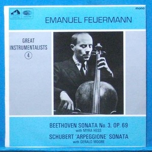 Emanuel Feuermann, Beethoven cello sonata/Schubert arpeggione