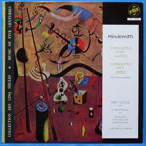 Hindermith violin/viola concertos