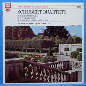 Schubert quartets